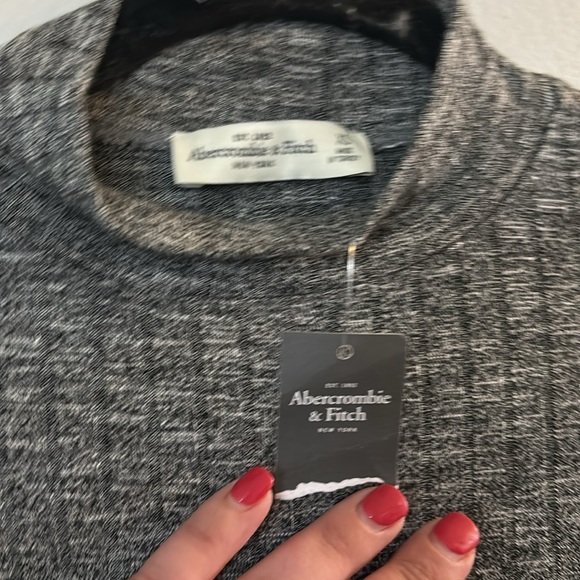 NWT ABERCROMBIE AND FITCH LONG SLEEP MOCKNECK MINI DRESS - Picture 11 of 12